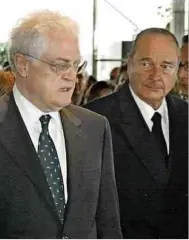  ?? ?? En juin 1997 débute la troisième cohabitati­on. Opposant Jacques Chirac à Lionel Jospin (à gauche), celle-ci va durer cinq ans.