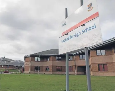  ??  ?? Lochgelly High School has dropped a subject due to staff shortages.