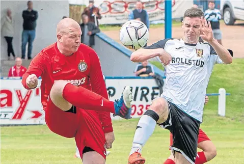  ??  ?? Garry Kenneth (left) won’t feature for Lochee United tomorrow, when they host Carnoustie, due to injury.