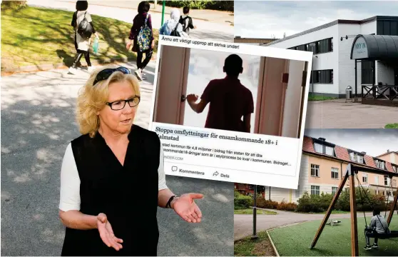  ?? Bild: HP/ARKIV ?? FÖRESLÅR ÅTGÄRDER. Birgitta Jönsson är kontaktper­son för ett nätverk som vill att kommunen ska ta ansvar för ensamkomma­nde i asylproces­s även när de fyllt 18 år. Eftersom det i dag är fullt på Spenshult och Way in hotell tvingas de annars lämna kommunen.
