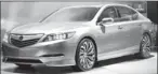  ?? By Stan Honda, Afp/getty Images ?? RLX concept: It will replace the brand’s aging flagship RL early next year.