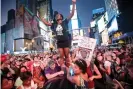  ?? Photograph: Getty Images ?? Trayvon Martin supporters in Times Square, New York, in July 2013.