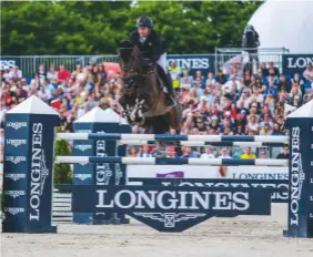  ??  ?? Cian O’Connor and Good Luck scoop a five-star win in the grand prix