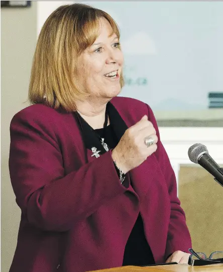 ?? IAN KUCERAK/FILES ?? Alberta Energy Minister Marg McCuaig-Boyd believes there will be progress on pipelines such as Trans Mountain and Keystone XL, and sees things looking up for the oil sector this year amid rising oil prices and increased sales of drilling rights.
