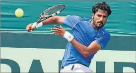  ?? HT FILE ?? Saketh Myneni’s first round match at US Open will also be his first main draw appearance on ATP Tour.