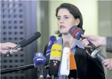  ?? FRANZISKA KRAUFMANN/ASSOCIATED PRESS ?? Frauke Koehler, seen during a press conference last week, says a Tunisian man who was detained in connection with the Berlin truck attack on Dec. 19 has been released, after authoritie­s found he was not the man contacted by Anis Amri before the attack.