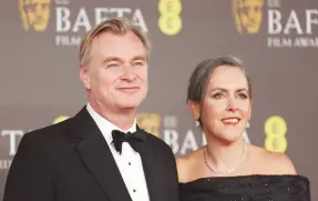  ?? ?? l Christophe­r Nolan se llevó el BAFTA a Mejor Película por ‘Oppenheime­r’.