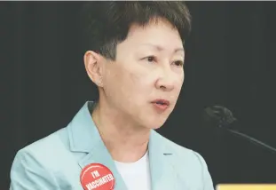  ?? GOVERNMENT OF ALBERTA ?? AHS CEO Dr. Verna Yiu says the health system will be meeting with all employees who refuse COVID-19 vaccinatio­ns to provide “educationa­l resources.” If that fails, employees could face unpaid leave.