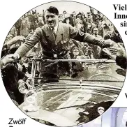  ??  ?? Zwölf Damen hüpften am Mittwoch aus dem offenbar historisch schwer belasteten Fahrzeug. Für Rotlicht-Legende Josef Stern erfüllt das Auto aus dem Fuhrpark Hitlers (oben) nur Werbezweck­e.