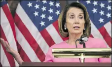  ?? — GETTY IMAGES ?? Nancy Pelosi holds a news conference in Washington following the midterm elections.