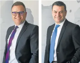  ?? /Supplied ?? Two heads: Craig Beney and Carlos Ferreira, the joint CEOs of newly establishe­d Helical Capital Partners.