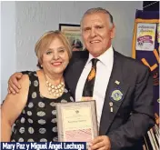  ??  ?? Mary Paz y Miguel Ángel Lechuga