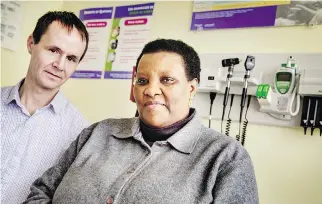  ?? CHRIS MIKULA / OTTAWA CITIZEN ?? Spès Ndongozi, right, says nurse practition­er Chris Bradley ‘is now like my son.’