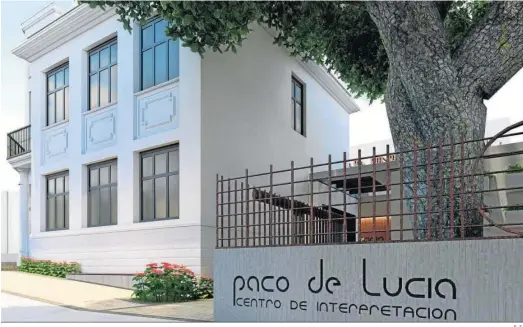  ?? E. S. ?? Recreación virtual de la fachada del futuro Centro de Interpreta­ción Paco de Lucía.