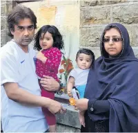  ??  ?? ●● Shahid Mohammed and Alisha Shahid Shah with their children Alishba, aged 23 months, and Said, aged eight months