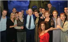  ?? (Kobi Gideon/GPO) ?? PRESIDENT REUVEN RIVLIN with the cast of ‘Bustan Sephardi,’ which was written by Israel’s fifth president, Yitzhak Navon.