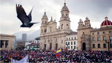  ?? (Sipa) ?? La polarizaci­ón en torno a la paz con la antigua guerrilla de las FARC, que se formalizó en 2016, se ha vuelto a instalar en Colombia.