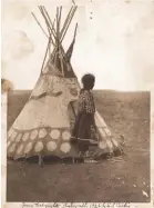  ?? ?? Edward S. Curtis (1868-1952), A Piegan Play Tipi, ca. 1927, plate cover envelope, 10¼ x 8¼ in. Estimate: $700/1,000