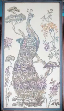  ??  ?? Peacock tapestry: $175