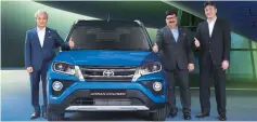  ?? PHOTO: COMPANY ?? Toyota Kirloskar launched its compact SUV Urban Cruiser, on Wednesday