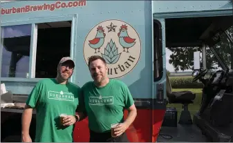  ?? MEDIANEWS GROUP FILE PHOTO ?? Corey Ross and Eric Yost, owners of Suburban Brewing Company — a small craft brewery in Honey Brook with a taproom and roving Brew Truck.