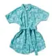  ??  ?? 2 WEAR Skyline cotton robe in Pacific, $325, Lucy Folk.