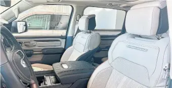  ?? ?? Tungsten models come with standard quilted leather seats that are heated, ventilated and massaging.