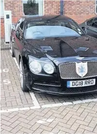 ??  ?? The picture of the Mayor’s Bentley ‘untidily parked’ taken by Nigel Manton