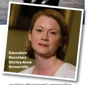  ?? ?? Education Secretary Shirley-Anne Somerville