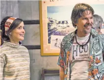  ??  ?? Rose Byrne and Ethan Hawke team up in “Juliet, Naked.”