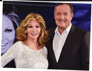  ?? ?? Life Stories: Piers with Raquel Welch before the interview