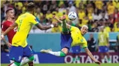  ?? FIFA ?? OUT OF THIS WORLD . . . Richarliso­n scored a spectacula­r goal for Brazil in their 2–0 win over Serbia in the World Cup on Thursday night. — Picture: Imago Images.