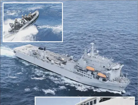  ?? Picture Royal Navy ?? CARIBBEAN OPERATION
RFA Argus helped to seize more than £160m of drugs in a series of daring raids in the Caribbean