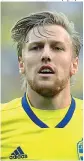  ?? (Getty Images) ?? Tuttofare Emil Forsberg è il jolly della Svezia: segna e difende, gioca in Germania nel Lipsia