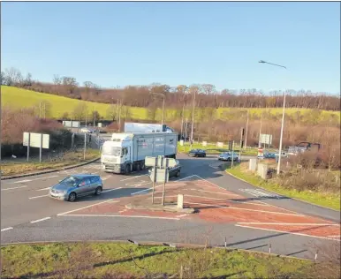  ?? Picture: Mike Smith ?? The Stockbury roundabout is to be improved to boost the capacity of the junction