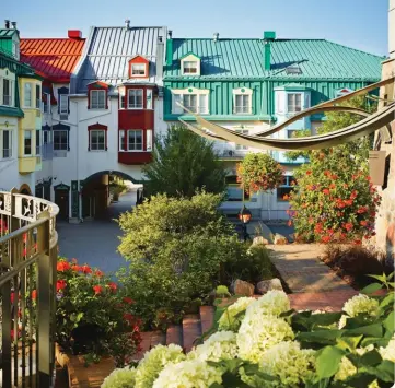  ??  ?? LEFT: The pedestrian village is a favourite spot for guests staying at Fairmont Tremblant. BELOW: Whale-watching is the ultimate summer adventure along the St. Lawrence River. BOTTOM: A golfer takes a swing at the scenic St. Laurent nine at Fairmont Le Manoir Richelieu’s world-class golf course. Fairmont Hotels & Resorts