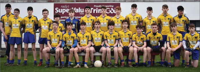  ??  ?? The Seneschals­town Under-17s who defeated St Colmcille’s in the Division 1 Final recently.