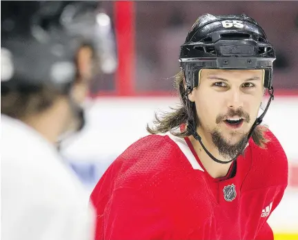  ?? WAYNE CUDDINGTON ?? Erik Karlsson says he is looking forward to showing his teammates around Stockholm and letting them savour some of the culture. “It’s great to show people around the league how good our country is and what it’s all about and how passionate we are about...