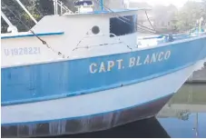  ??  ?? El buque pesquero Capitán Blanco, incautado a Wilter Blanco, tiene un precio sugerido de salida para la subasta de 2,924,000 lempiras. En aspectos generales se encuentra en una condición satisfacto­ria, según los avalúos.