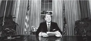  ?? Associated Press file photo ?? The GOP, once the principled conservati­ve party of Ronald Reagan, has lost its compass and its concern for the issues that defined it.