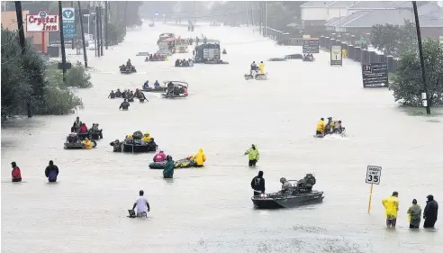  ?? Picture / AP ?? The Houston region was on the way to breaking the nearly 40-yearold US record for the heaviest rainfall from a tropical system.