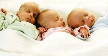  ??  ?? Limits lifted on number of twins and triplets born through IVF