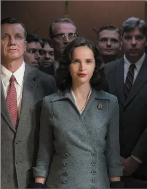  ??  ?? Felicity Jones as Ruth Bader Ginsburg in On The Basis Of Sex.