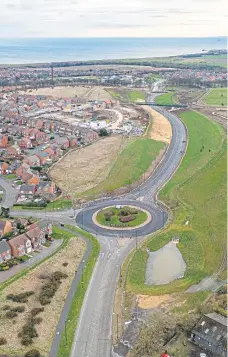  ?? ?? Work is complete on the second section of the Ryhope Doxford link road.