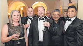  ?? ?? Amanda Barwell, Andy Blundell, Gary Stockley (Natwest Bank), Colin Rodrigues (HH) and Jas Sandhu (Natwest Bank)