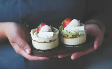  ?? The China Daily/ann Photo ?? JUST DESSERTS: Millet puddings are ready for sale at Siikoo Patisserie.