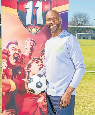  ?? /Supplied ?? Fostering talent: Former Bafana and Leeds United captain Lucas Radebe is involved in youth developmen­t programmes. The most prominent is the ET Radebe Tournament that was held for the second time on June 16. The tournament involved eight schools.