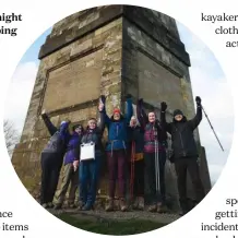  ?? ?? ABOVE Members of the South Midlands Every Body Outdoors community celebrate reaching the Somers Family Obelisk in the Malvern Hills
LEFT Regional volunteers lead local walks and are trained in map-reading and orientatio­n skills