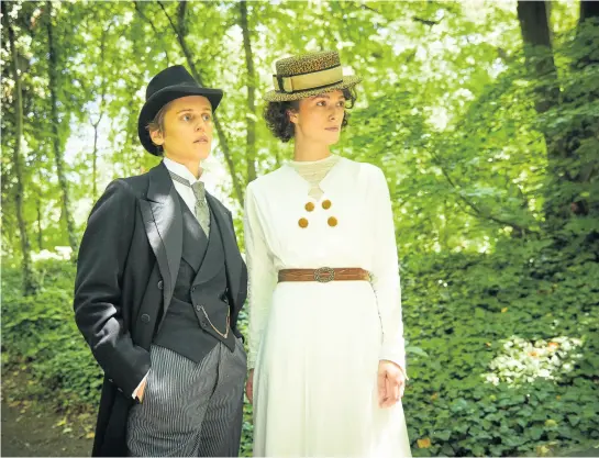  ??  ?? Denise Gough as Mathilde de Morny AKA Missy and Keira Knightley as Sidonie-gabrielle Colette