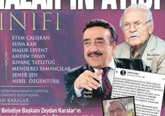  ??  ?? Hakkı %ulut 0uzaIIer İzgü